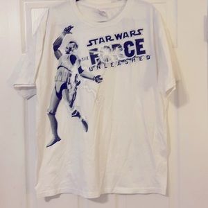 Star Wars The Force Unleashed Lucasarts Movie Promo Men’s XL T-Shirt